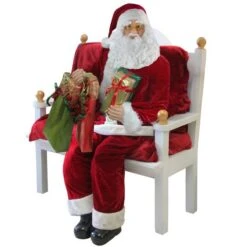 Northlight 6ft. Red & White Standing Santa Claus With Presents Christmas Figure -Northlight Decor Store D491583S 4
