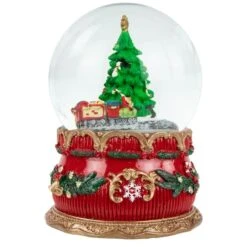 Northlight 6" Musical Christmas Tree & Train Animated Water Globe -Northlight Decor Store D491589S 11