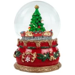 Northlight 6" Musical Christmas Tree & Train Animated Water Globe -Northlight Decor Store D491589S 13