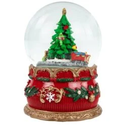 Northlight 6" Musical Christmas Tree & Train Animated Water Globe -Northlight Decor Store D491589S 15