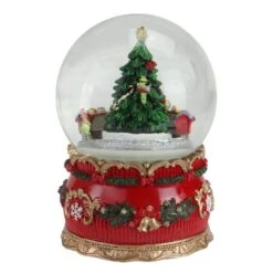 Northlight 6" Musical Christmas Tree & Train Animated Water Globe -Northlight Decor Store D491589S 2