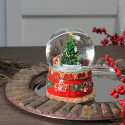 Northlight 6" Musical Christmas Tree & Train Animated Water Globe -Northlight Decor Store D491589S 3