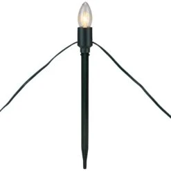 Northlight Mighty Light Clear C9 Christmas Pathway Marker Set, Green Wire -Northlight Decor Store D491617S 11