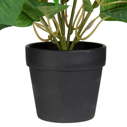 Northlight 14.5" Potted White Artificial Christmas Poinsettia Flower Plant 3 Northlight 14.5" Potted White Artificial Christmas Poinsettia Flower Plant - Image 3