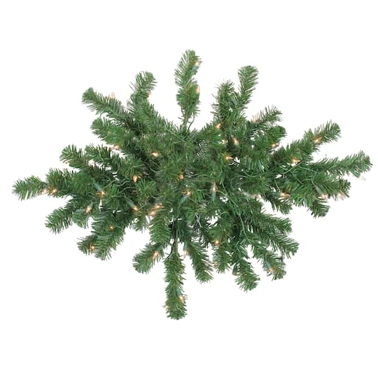 Northlight 28" Pre-Lit Windsor Pine Artificial Christmas Swag 1 Northlight 28" Pre-Lit Windsor Pine Artificial Christmas Swag