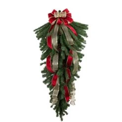 Northlight 60" Canadian Pine Christmas Teardrop Swag -Northlight Decor Store D491674S 15