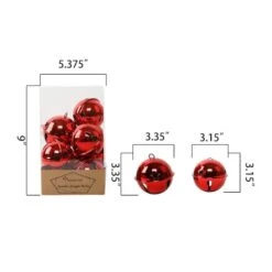 Flora Bunda® Red Jingle Bells Set -Northlight Decor Store D511177S 2