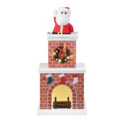 18" LED Animated Santa No.2 In Chimney
