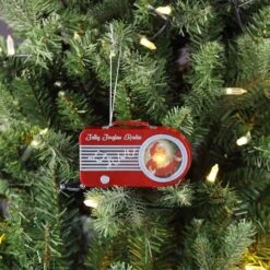 Miniature Red Vintage Radio Ornament -Northlight Decor Store D511964S 2