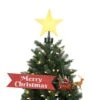 Santa's Sleigh Believe Banner Animated Christmas Tree Topper