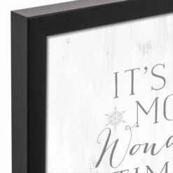 The Most Wonderful Time Of The Year 12x12 Black Framed Canvas -Northlight Decor Store D518000S 3