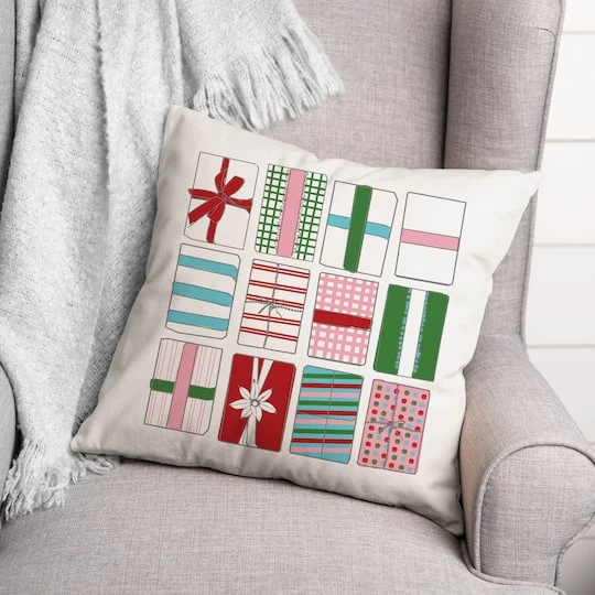 Gift Boxes 18x18 Throw Pillow 3 Gift Boxes 18x18 Throw Pillow - Image 3