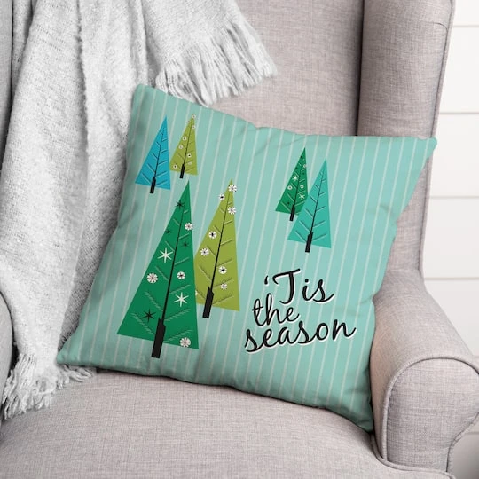 Tis The Season Trees 18x18 Throw Pillow 3 Tis The Season Trees 18x18 Throw Pillow - Image 3