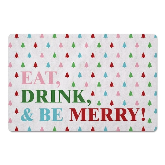 Eat Drink And Be Merry 27x18 Floor Mat 1 Eat Drink And Be Merry 27x18 Floor Mat