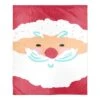 Santa Face 50x60 Sherpa Fleece Blanket