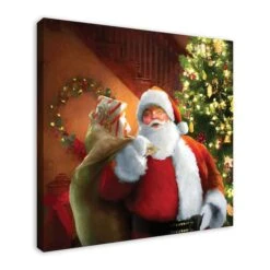 Santa Gets Ready 36x36 Canvas Wall Art 8 Santa Gets Ready 36x36 Canvas Wall Art -Northlight Decor Store D518105S 2