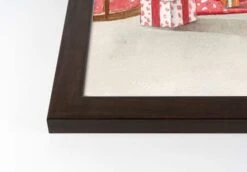 Christmas Morning Walnut Framed Print Under Plexiglass 6 Christmas Morning Walnut Framed Print Under Plexiglass -Northlight Decor Store D518113S 2