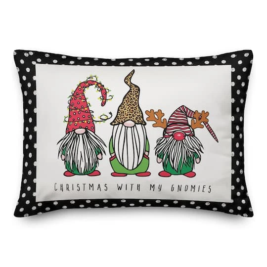 Christmas Is Coming Gnomes Throw Pillow 2 Christmas Is Coming Gnomes Throw Pillow - Image 2