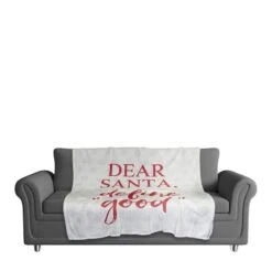 Dear Santa 50x60 Coral Fleece Blanket -Northlight Decor Store D518161S 2