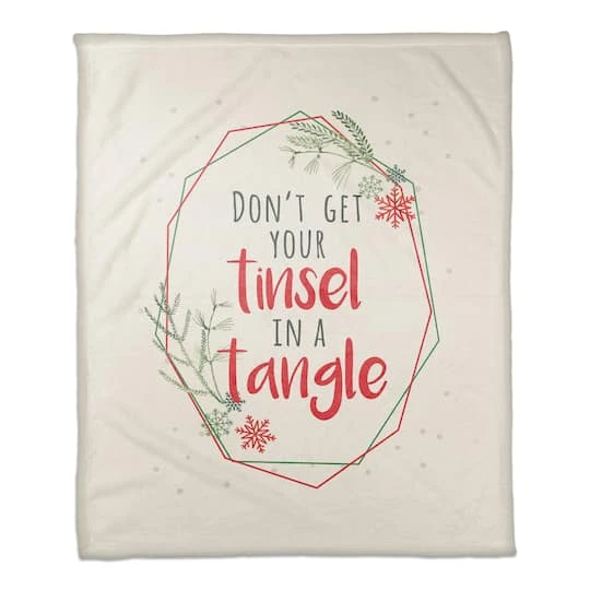 Tinsel Tangle 50x60 Coral Fleece Blanket 2 Tinsel Tangle 50x60 Coral Fleece Blanket - Image 2
