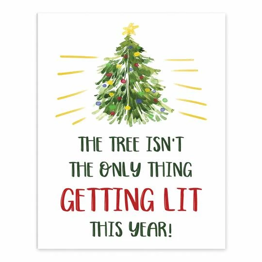 Getting Lit Xmas Tree 8x10 Tabletop Canvas 2 Getting Lit Xmas Tree 8x10 Tabletop Canvas - Image 2
