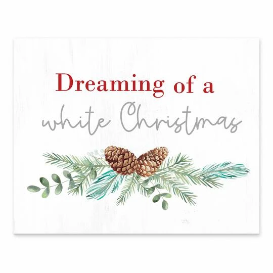 Dreaming Of A White Christmas Tabletop Canvas 2 Dreaming Of A White Christmas Tabletop Canvas - Image 2