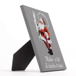 Santa Checking It Twice 8x10 Tabletop Canvas 5 Santa Checking It Twice 8x10 Tabletop Canvas -Northlight Decor Store D518295S 2