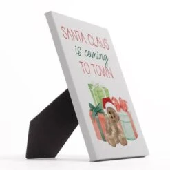 Santa Is Coming To Town 8x10 Tabletop Canvas 5 Santa Is Coming To Town 8x10 Tabletop Canvas -Northlight Decor Store D518297S 2