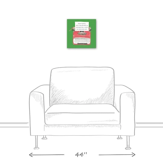 Christmas Typewriter Canvas Wall Art 5 Christmas Typewriter Canvas Wall Art - Image 5