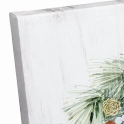 Christmas Wreath Noel Canvas Wall Art -Northlight Decor Store D518302S 3