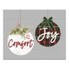 Comfort And Joy Ornaments 20x16 Canvas Wall Art