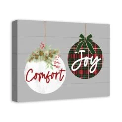 Comfort And Joy Ornaments 20x16 Canvas Wall Art 8 Comfort And Joy Ornaments 20x16 Canvas Wall Art -Northlight Decor Store D518308S 2
