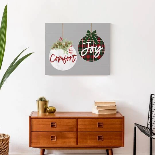 Comfort And Joy Ornaments 20x16 Canvas Wall Art 6 Comfort And Joy Ornaments 20x16 Canvas Wall Art - Image 6
