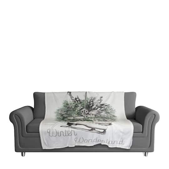 Winter Wonderland50x60 Coral Fleece Blanket 4 Winter Wonderland50x60 Coral Fleece Blanket - Image 4