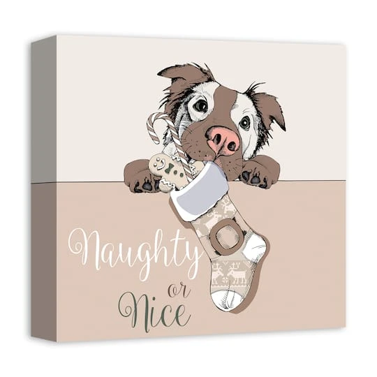 Christmas Dog Canvas Wall Art 3 Christmas Dog Canvas Wall Art - Image 3