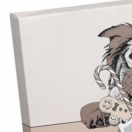 Christmas Dog Canvas Wall Art 4 Christmas Dog Canvas Wall Art - Image 4