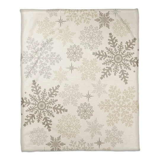 Snowflake Pattern 50x60 Coral Fleece Blanket 1 Snowflake Pattern 50x60 Coral Fleece Blanket