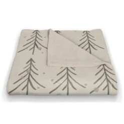 Tree Winter Snow 50x60 Coral Fleece Blanket -Northlight Decor Store D518504S 2