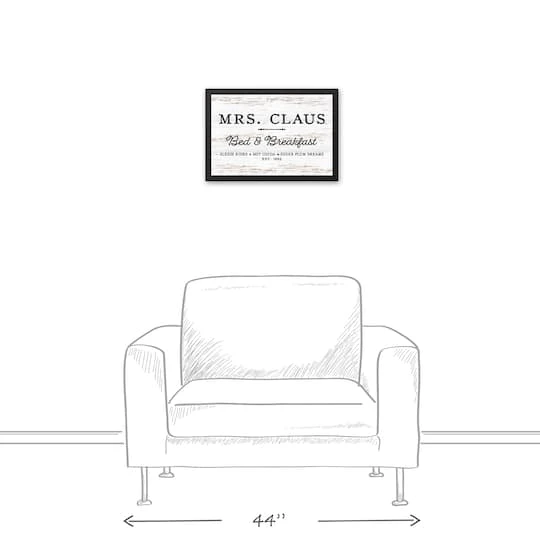 Mrs. Claus Bed Breakfast 18x12 Black Framed Canvas 5 Mrs. Claus Bed Breakfast 18x12 Black Framed Canvas - Image 5