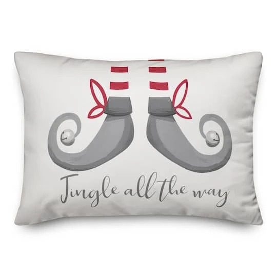 Elf Jingle All The Way 14x20 Throw Pillow 1 Elf Jingle All The Way 14x20 Throw Pillow