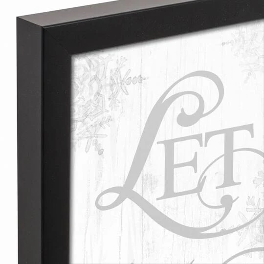 Let It Snowflakes 11x14 Black Framed Canvas 4 Let It Snowflakes 11x14 Black Framed Canvas - Image 4