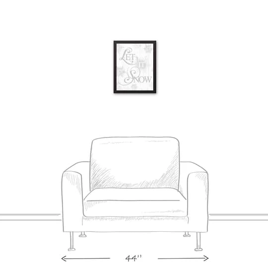 Let It Snowflakes 11x14 Black Framed Canvas 5 Let It Snowflakes 11x14 Black Framed Canvas - Image 5
