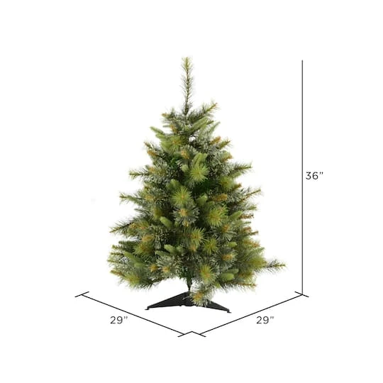 3ft. Unlit Cashmere Pine Artificial Christmas Tree 4 3ft. Unlit Cashmere Pine Artificial Christmas Tree - Image 4