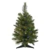 2ft. Pre-Lit Cashmere Pine Artificial Christmas Tree, Multicolor LED Lights