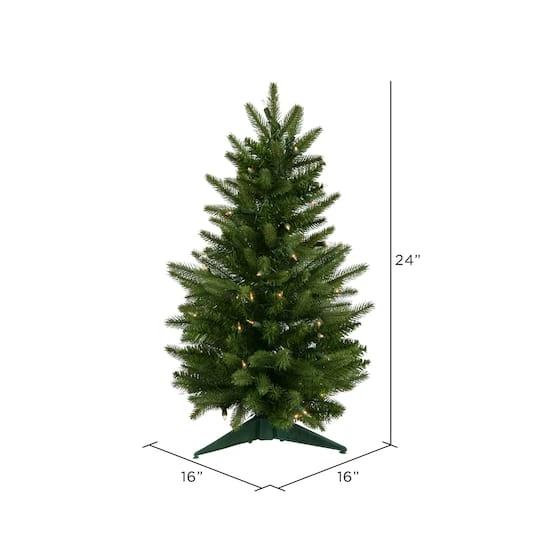 2ft. Pre-Lit Fraser Fir Artificial Christmas Tree, Clear Dura-Lit® Lights 4 2ft. Pre-Lit Fraser Fir Artificial Christmas Tree, Clear Dura-Lit® Lights - Image 4