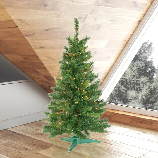 3.5ft. Pre-Lit Imperial Pine Artificial Christmas Tree, Multicolor Dura-Lit® Lights 3 3.5ft. Pre-Lit Imperial Pine Artificial Christmas Tree, Multicolor Dura-Lit® Lights - Image 3