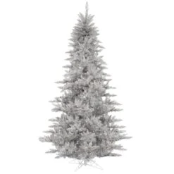 3ft. Unlit Silver Tinsel Fir Artificial Christmas Tree