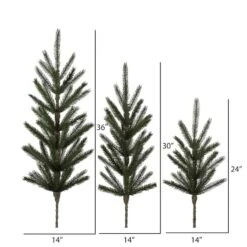 Green Deluxe Spruce Picks Set -Northlight Decor Store D522552S 6