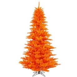 3ft. Unlit Orange Fir Artificial Christmas Tree