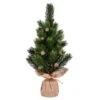 15" Unlit Spruce Sapling Artificial Christmas Tree Set